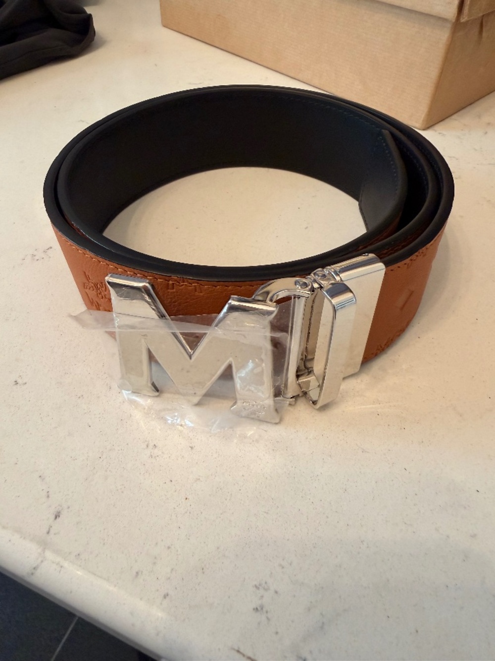 MCM designer belt